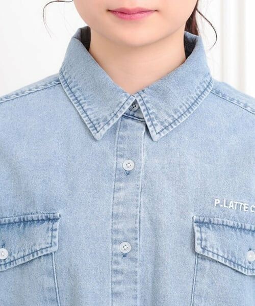 PINK-latte / ピンク ラテ シャツ・ブラウス | 【セットアイテム】短丈デニムシャツ＋ロンT | 詳細4