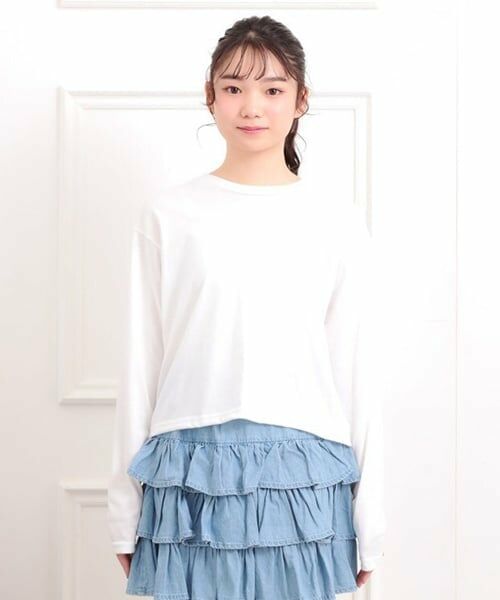 PINK-latte / ピンク ラテ シャツ・ブラウス | 【セットアイテム】短丈デニムシャツ＋ロンT | 詳細8