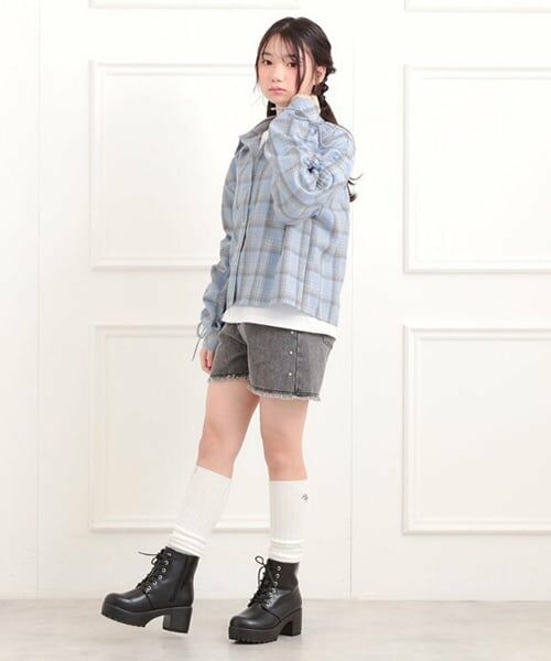 PINK-latte / ピンク ラテ シャツ・ブラウス | 【セットアイテム】起毛チェックシャツ＋ロンT | 詳細16