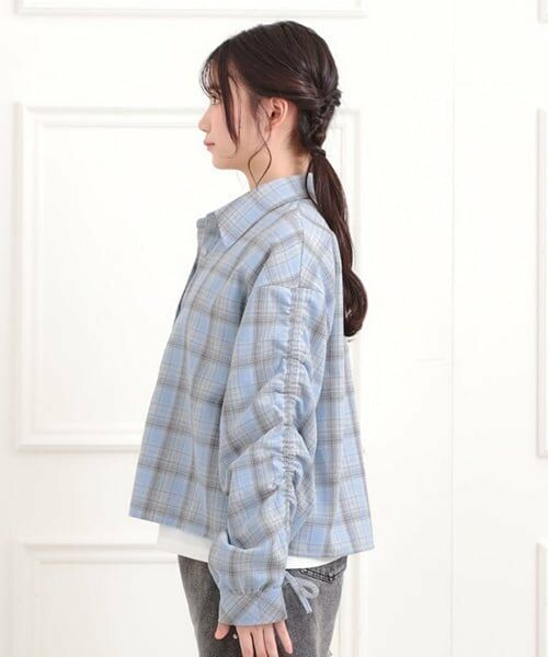 PINK-latte / ピンク ラテ シャツ・ブラウス | 【セットアイテム】起毛チェックシャツ＋ロンT | 詳細2