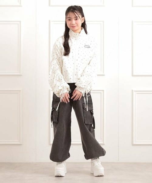 PINK-latte / ピンク ラテ ブルゾン | 袖ドロストブルゾン | 詳細14