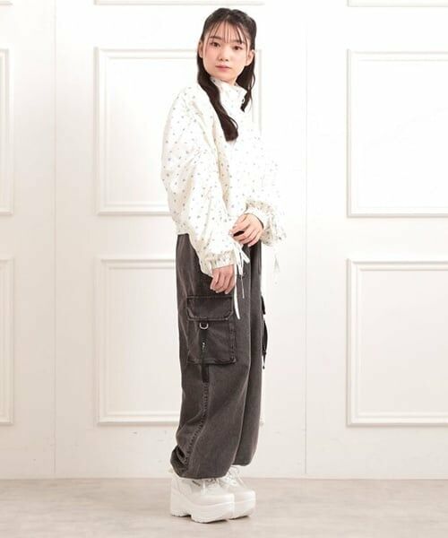 PINK-latte / ピンク ラテ ブルゾン | 袖ドロストブルゾン | 詳細15