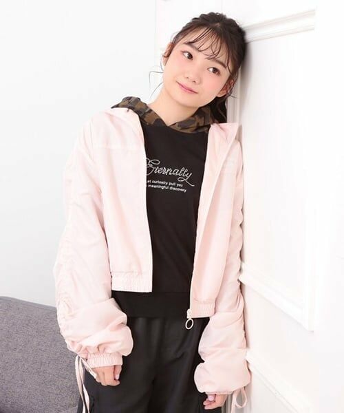 PINK-latte / ピンク ラテ ブルゾン | 袖ドロストブルゾン | 詳細17