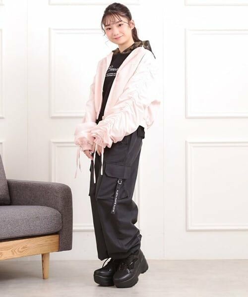 PINK-latte / ピンク ラテ ブルゾン | 袖ドロストブルゾン | 詳細18