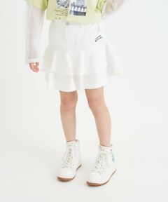 PINK-latte / ピンク ラテ ショート・ハーフ・半端丈パンツ | 裾フレアデニムスカート