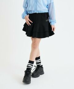 PINK-latte / ピンク ラテ ショート・ハーフ・半端丈パンツ | 裾フレアデニムスカート