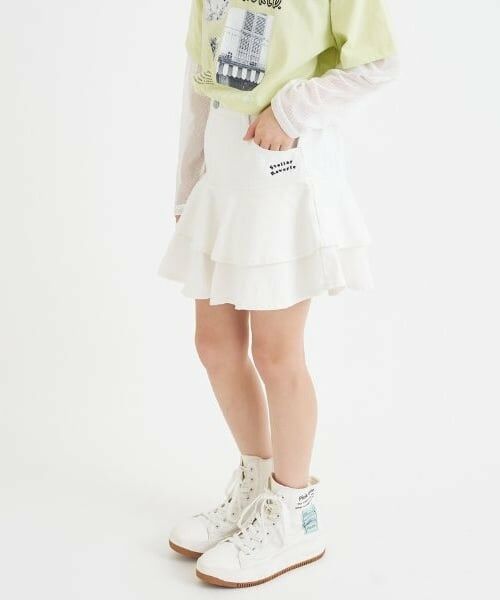 PINK-latte / ピンク ラテ ショート・ハーフ・半端丈パンツ | 裾フレアデニムスカート | 詳細17