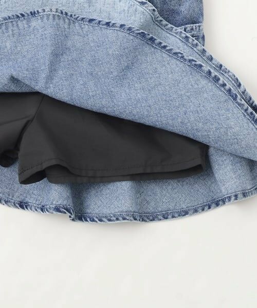 PINK-latte / ピンク ラテ ショート・ハーフ・半端丈パンツ | 裾フレアデニムスカート | 詳細8