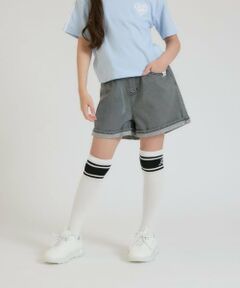 PINK-latte / ピンク ラテ ショート・ハーフ・半端丈パンツ | クリアベルトつきデニムショートパンツ