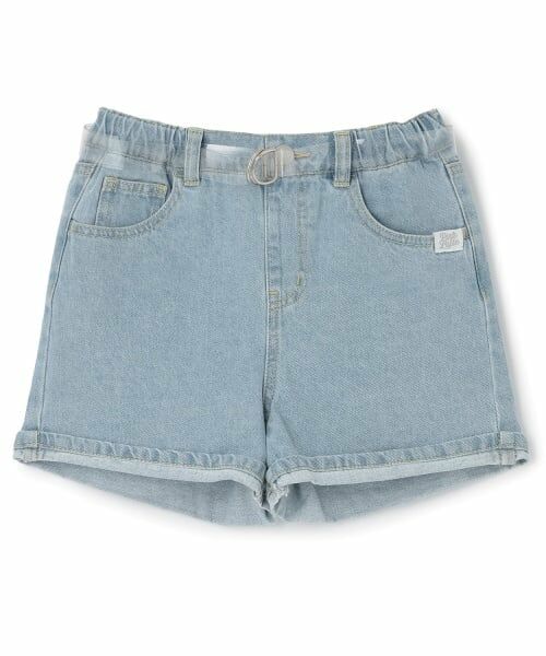 PINK-latte / ピンク ラテ ショート・ハーフ・半端丈パンツ | クリアベルトつきデニムショートパンツ | 詳細11