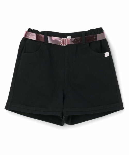 PINK-latte / ピンク ラテ ショート・ハーフ・半端丈パンツ | クリアベルトつきデニムショートパンツ | 詳細13
