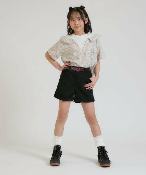 PINK-latte / ピンク ラテ ショート・ハーフ・半端丈パンツ | クリアベルトつきデニムショートパンツ | 詳細19