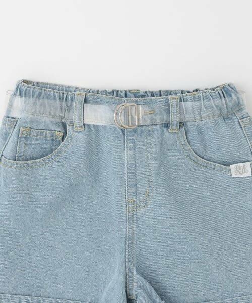 PINK-latte / ピンク ラテ ショート・ハーフ・半端丈パンツ | クリアベルトつきデニムショートパンツ | 詳細2