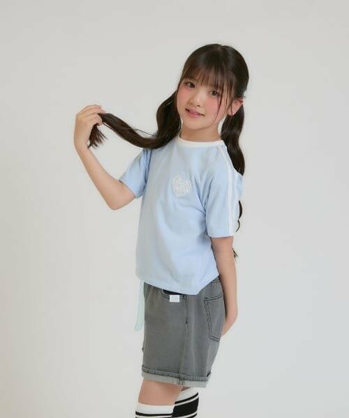 PINK-latte / ピンク ラテ ショート・ハーフ・半端丈パンツ | クリアベルトつきデニムショートパンツ | 詳細23