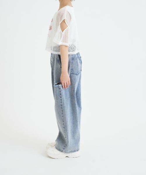 PINK-latte / ピンク ラテ その他パンツ | ダメージアソートタックデニムパンツ | 詳細24