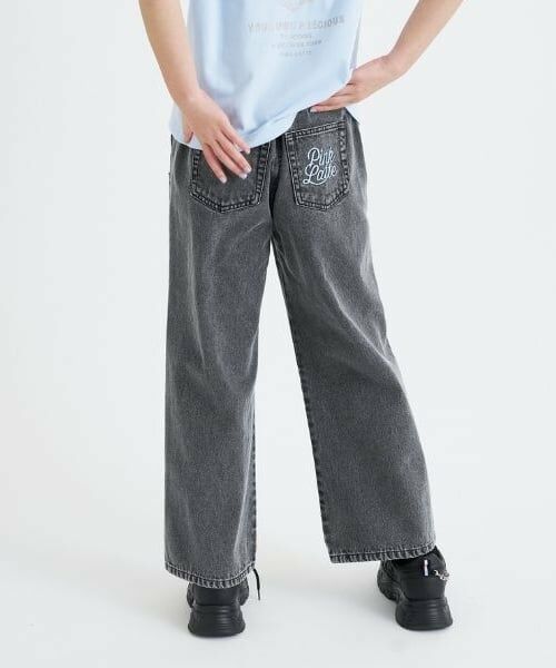 PINK-latte / ピンク ラテ その他パンツ | ダメージアソートタックデニムパンツ（グレー）