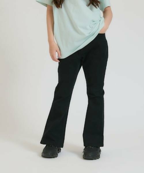 PINK-latte / ピンク ラテ その他パンツ | フレアデニムロングパンツ（黒）