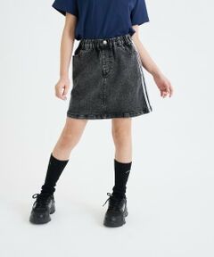 PINK-latte / ピンク ラテ ショート・ハーフ・半端丈パンツ | ラインストレッチ台形スカート