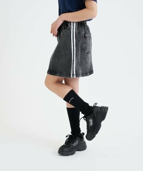 PINK-latte / ピンク ラテ ショート・ハーフ・半端丈パンツ | ラインストレッチ台形スカート | 詳細15