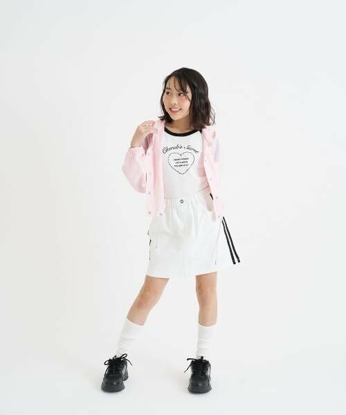 PINK-latte / ピンク ラテ ショート・ハーフ・半端丈パンツ | ラインストレッチ台形スカート | 詳細16