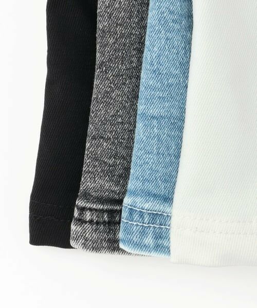 PINK-latte / ピンク ラテ ショート・ハーフ・半端丈パンツ | ラインストレッチ台形スカート | 詳細5