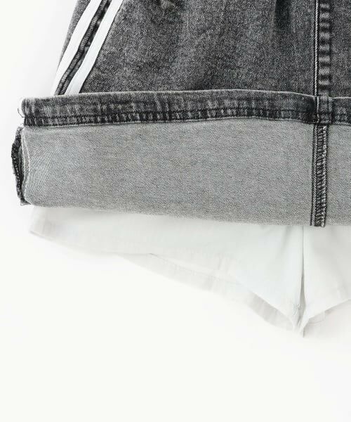 PINK-latte / ピンク ラテ ショート・ハーフ・半端丈パンツ | ラインストレッチ台形スカート | 詳細6