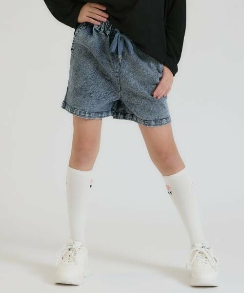 PINK-latte / ピンク ラテ ショート・ハーフ・半端丈パンツ | イージーショートパンツ（ライト ブルー）