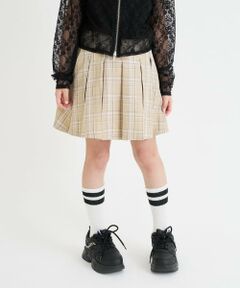 PINK-latte / ピンク ラテ ショート・ハーフ・半端丈パンツ | チェックフロントプリーツスカート