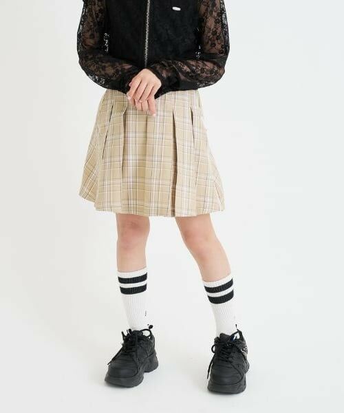 PINK-latte / ピンク ラテ ショート・ハーフ・半端丈パンツ | チェックフロントプリーツスカート | 詳細15