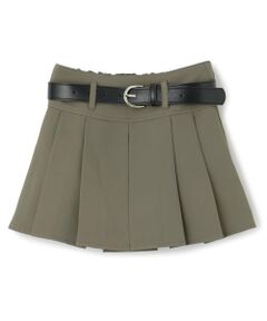 PINK-latte / ピンク ラテ ショート・ハーフ・半端丈パンツ | ベルトつきプリーツミニスカート