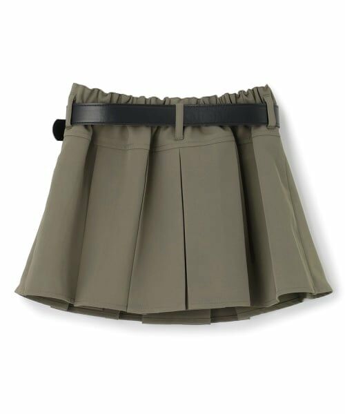 PINK-latte / ピンク ラテ ショート・ハーフ・半端丈パンツ | ベルトつきプリーツミニスカート | 詳細1