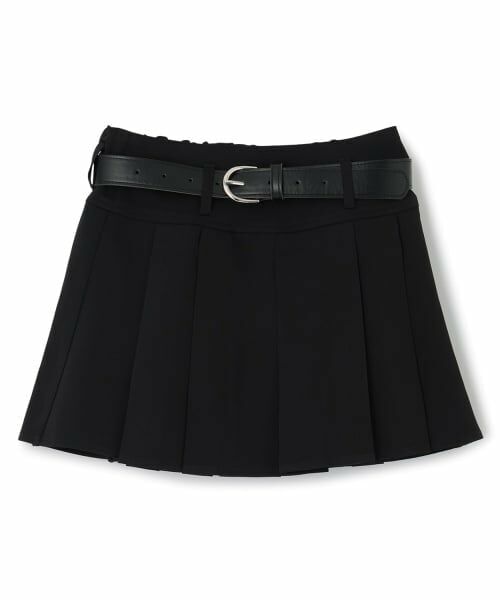 PINK-latte / ピンク ラテ ショート・ハーフ・半端丈パンツ | ベルトつきプリーツミニスカート | 詳細10