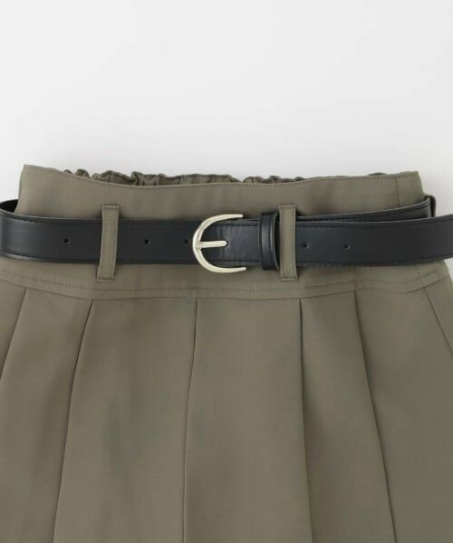 PINK-latte / ピンク ラテ ショート・ハーフ・半端丈パンツ | ベルトつきプリーツミニスカート | 詳細2