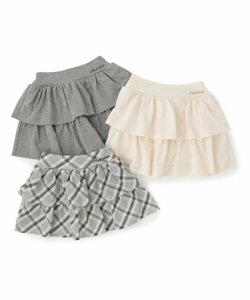 PINK-latte / ピンク ラテ ショート・ハーフ・半端丈パンツ | 【別注】アソート柄ポンチティアードスカート | 詳細7