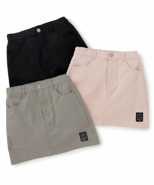 PINK-latte / ピンク ラテ ショート・ハーフ・半端丈パンツ | 【別注】ツイル台形ミニスカート | 詳細10