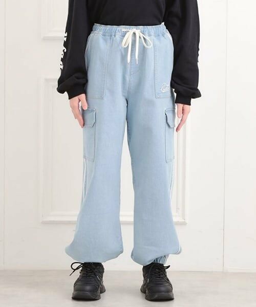 PINK-latte / ピンク ラテ その他パンツ | ラインデニムカーゴパンツ | 詳細1