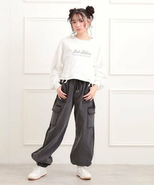 PINK-latte / ピンク ラテ その他パンツ | ラインデニムカーゴパンツ | 詳細10