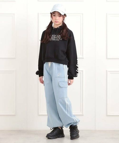 PINK-latte / ピンク ラテ その他パンツ | ラインデニムカーゴパンツ | 詳細13