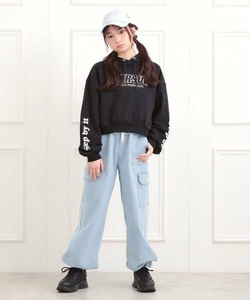 PINK-latte / ピンク ラテ その他パンツ | ラインデニムカーゴパンツ | 詳細14