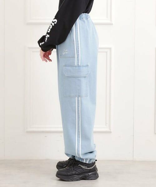 PINK-latte / ピンク ラテ その他パンツ | ラインデニムカーゴパンツ | 詳細2