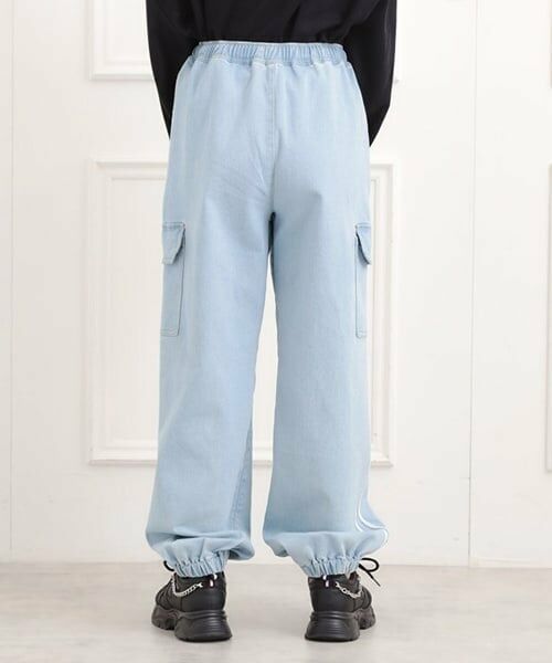 PINK-latte / ピンク ラテ その他パンツ | ラインデニムカーゴパンツ | 詳細3