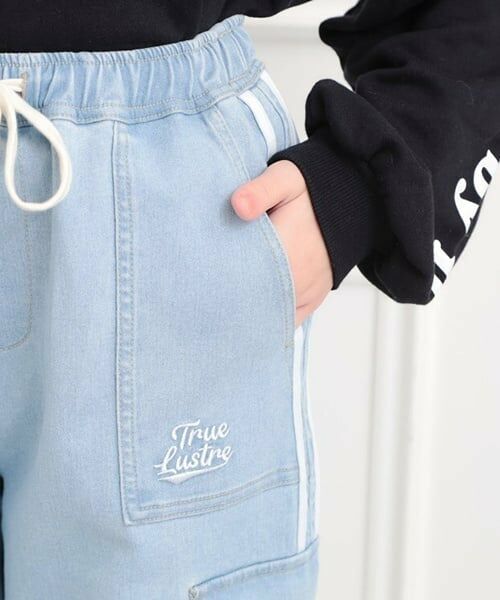 PINK-latte / ピンク ラテ その他パンツ | ラインデニムカーゴパンツ | 詳細5