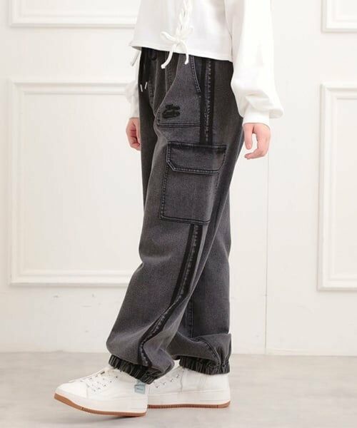 PINK-latte / ピンク ラテ その他パンツ | ラインデニムカーゴパンツ | 詳細8