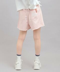 デニムツイルダメージショートパンツ