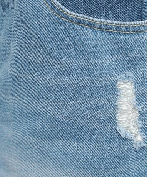 PINK-latte / ピンク ラテ ショート・ハーフ・半端丈パンツ | デニムツイルダメージショートパンツ | 詳細16