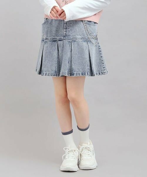 PINK-latte / ピンク ラテ ミニ・ひざ丈スカート | チェーン付きプリーツスカート | 詳細12