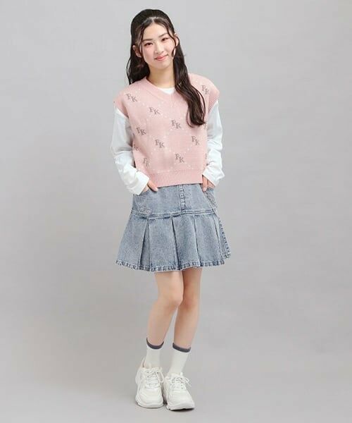 PINK-latte / ピンク ラテ ミニ・ひざ丈スカート | チェーン付きプリーツスカート | 詳細14