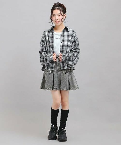 PINK-latte / ピンク ラテ ミニ・ひざ丈スカート | チェーン付きプリーツスカート | 詳細9