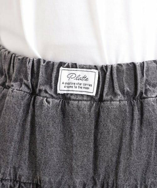 PINK-latte / ピンク ラテ ミニ・ひざ丈スカート | デニムティアードスカート | 詳細4