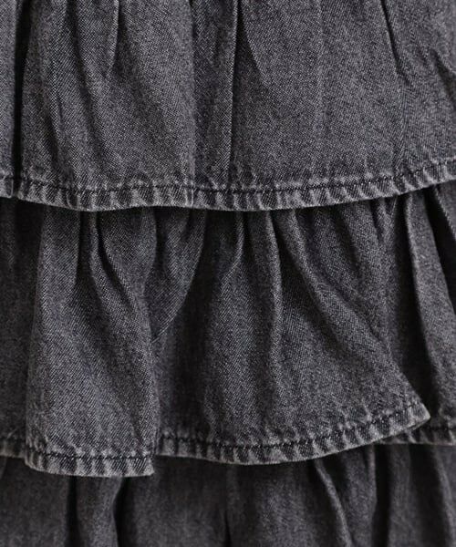 PINK-latte / ピンク ラテ ミニ・ひざ丈スカート | デニムティアードスカート | 詳細9